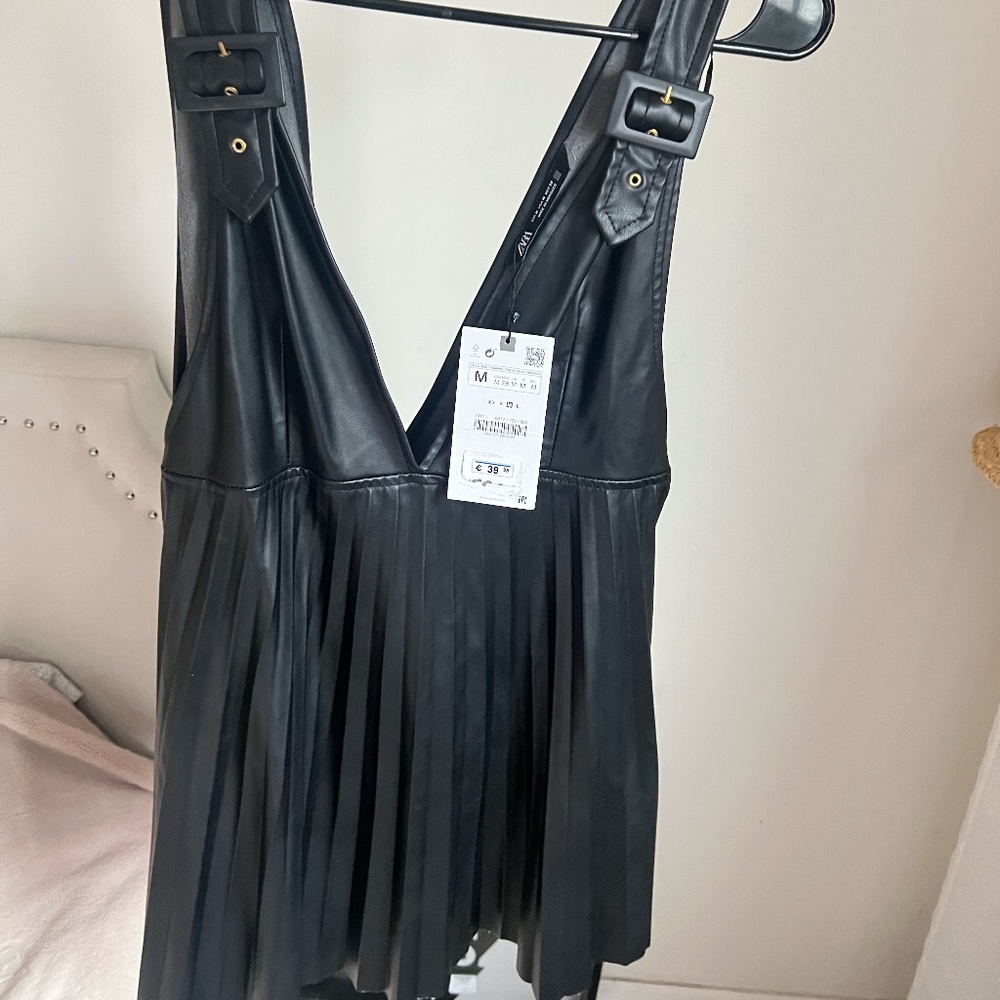 ZARA leather dress